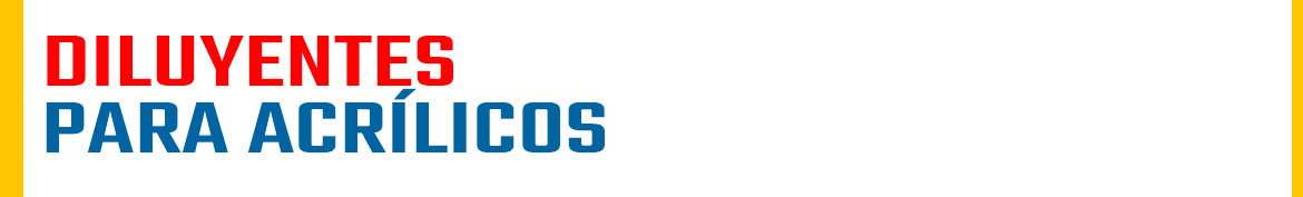 Diluyentes para acrílicos
