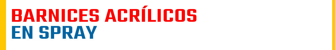 Barniz acrílico Spray