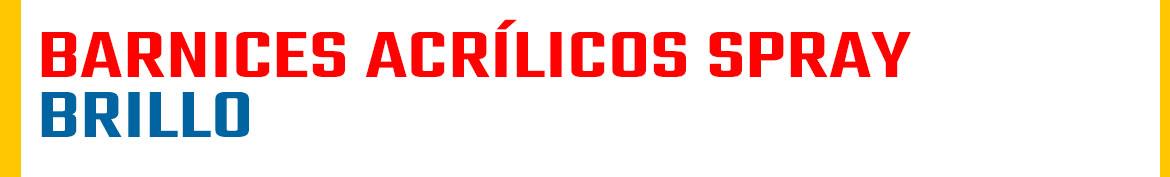 Barniz acrílico brillante spray