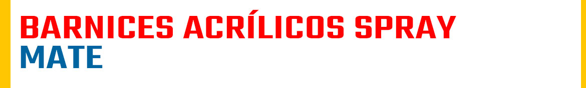 Barniz acrílico mate spray