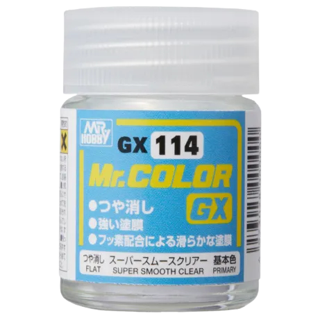 MR COLOR GX-114 SUPER SMOOTH CLEAR FLAT - 18ML