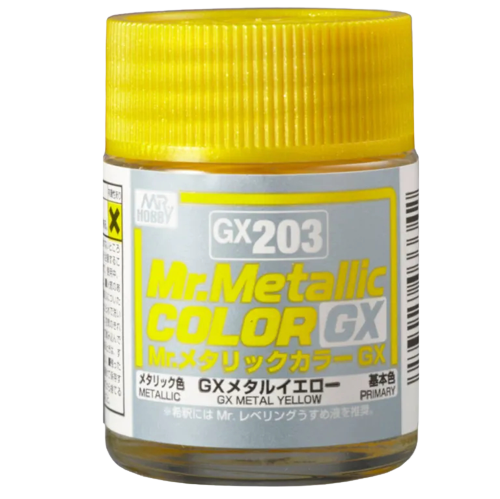 MR METALLIC COLOR GX-203 GX METAL YELLOW - 18ML