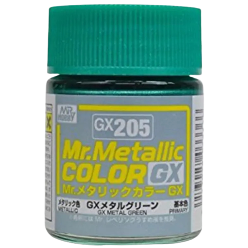 MR METALLIC COLOR GX-205 GX METAL GREEN - 18ML