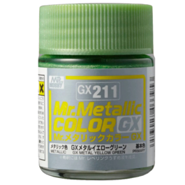 MR METALLIC COLOR GX-211 GX METAL YELLOW GREEN - 18ML