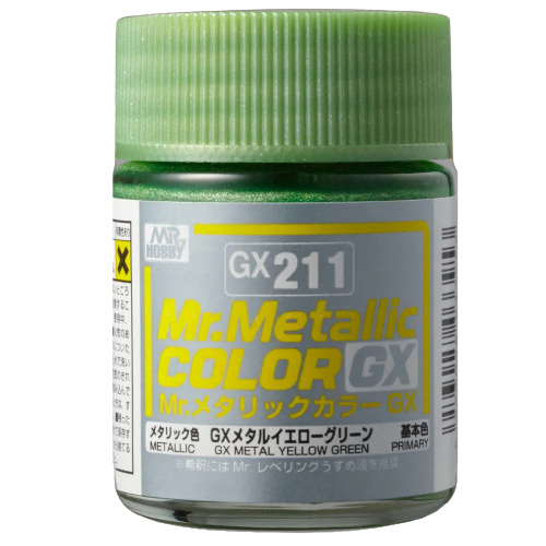 MR METALLIC COLOR GX-211 GX METAL YELLOW GREEN - 18ML