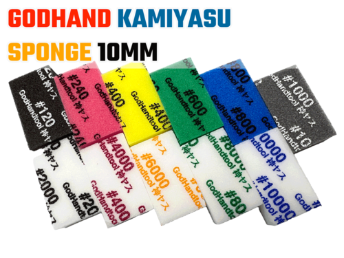 GODHAND KAMIYASU SANDING SPONGE 10MM #120 - 10 PCS