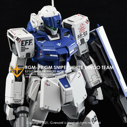 G-REWORK -MG- RGM-79SP SNIPER 2 - WHITE DINGO