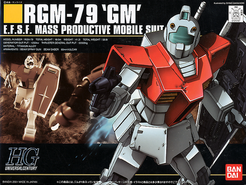 GUNDAM HGUC -020- RGM-79 GM (GUNDAM MODEL KIT) 1/144