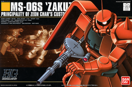 GUNDAM HGUC -032- MS-06S CHAR'S ZAKU II (GUNDAM MODEL KIT) 1/144