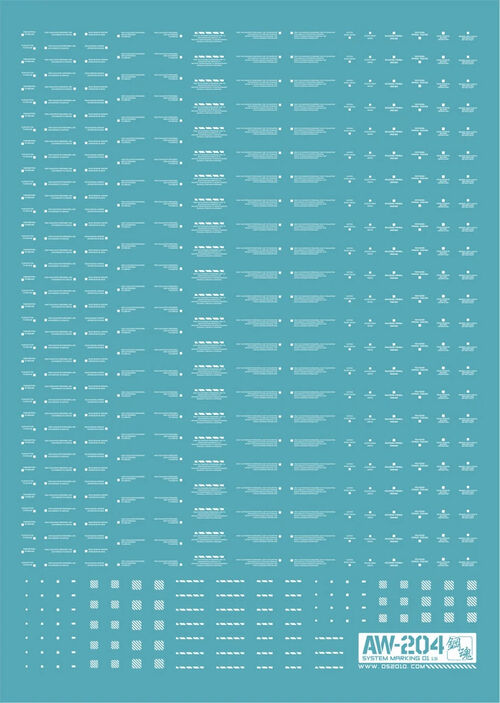 STEEL SERIES  AW Water Decal AW-204 Marking (PURE WHITE) 1/144 1/100