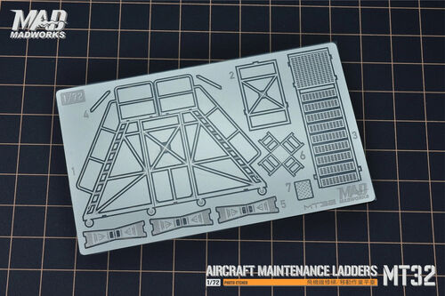 MADWORKS Photo-Etched Series - MT-32 1/72 MAINTENANCE LADDER 2