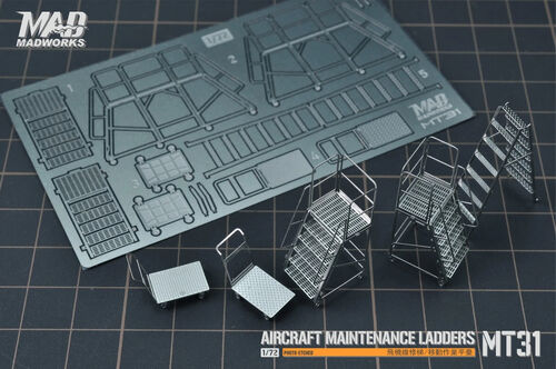 MADWORKS Photo-Etched Series - MT-31 1/72 MAINTENANCE LADDER 1