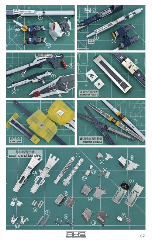 MADWORKS ETCHING PARTS -S03- RG RX-93 NU GUNDAM