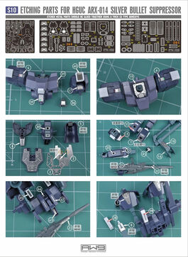 MADWORKS ETCHING PARTS -S10- HGUC ARX-014 SILVER BULLET SUPPRESSOR