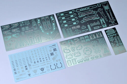 MADWORKS ETCHING PARTS -S18- MG GN-003 GUNDAM KYRIOS + WATERSLIDE DECALS