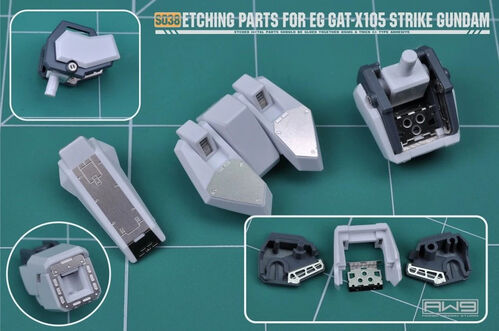 MADWORKS ETCHING PARTS -S38- EG GAT-X105 STRIKE GUNDAM + WATERSLIDE DECALS