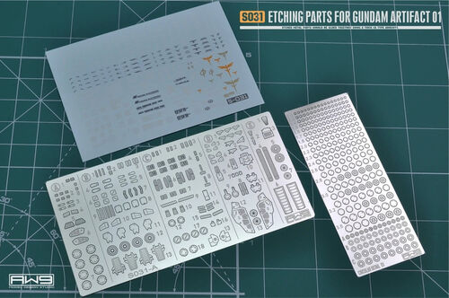 MADWORKS ETCHING PARTS -S31- GUNDAM ARTIFACT 01 + WATERSLIDE DECALS