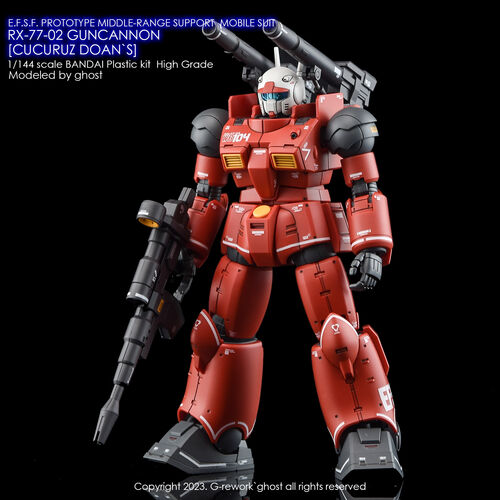 G-REWORK -HG- RX-77-02 GUNCANNON (CUCURUZ DOAN VER.)