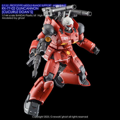 G-REWORK -HG- RX-77-02 GUNCANNON (CUCURUZ DOAN VER.)