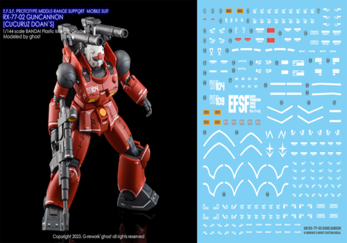 G-REWORK -HG- RX-77-02 GUNCANNON (CUCURUZ DOAN VER.)