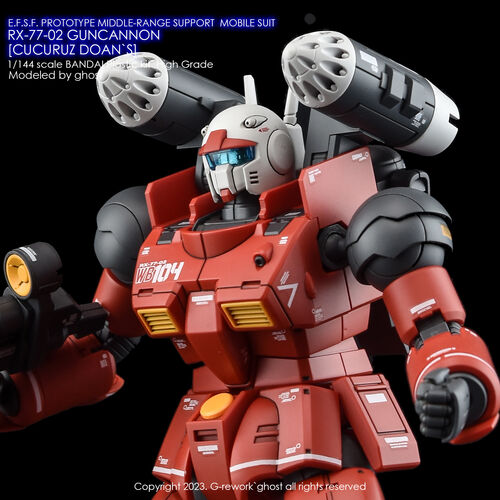 G-REWORK -HG- RX-77-02 GUNCANNON (CUCURUZ DOAN VER.)