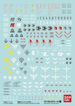 GUNDAM DECAL -107- MOBILE SUIT GUNDAM UNICORN MULTIUSE #1