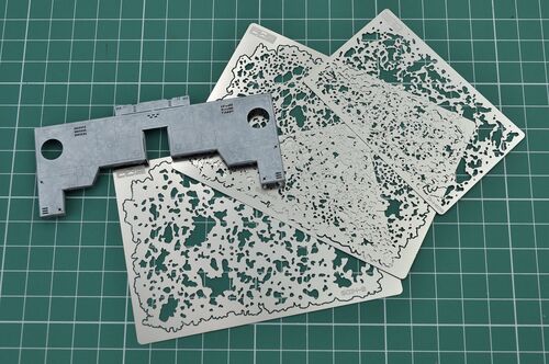 MADWORKS ETCHING PARTS -S14- AIRBRUSH STENCIL TEMPLATES