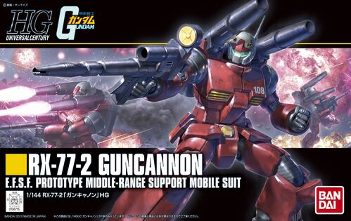 GUNDAM HGUC -190- RX-77-2 GUNCANNON 1/144