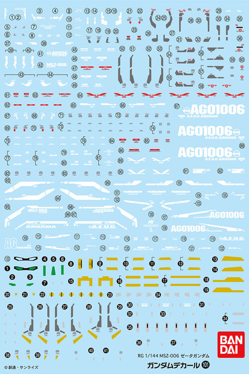 GUNDAM DECAL -101- RG MSZ-006 ZETA GUNDAM