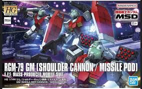 GUNDAM HG MSD RGM-79 SHOULDER CANNON / MISSILE POD 1/144