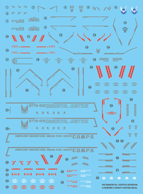 G-REWORK -HG- STTS-808 Immortal Justice Gundam