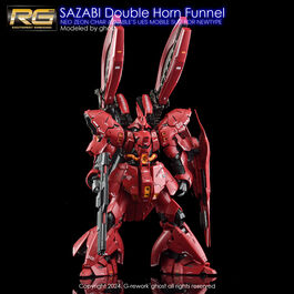 G-REWORK -RG- SAZABI DOUBLE HORN -FUKUOKA LIMITED. (SAZABI DECALS NOT INCLUDED) G-REWORK -RG- SAZABI DOUBLE HORN -FUKUOKA LIMITED. (SAZABI DECALS NOT INCLUDED)