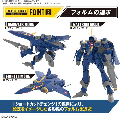 [ CAJA DAÑADA ] MACROSS HG -04- YF-21 1/100