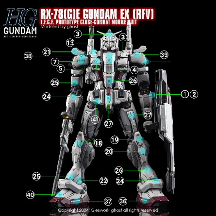 G-REWORK -HG- RX-78(G)E GUNDAM EX