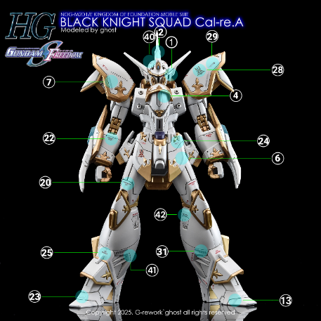 G-REWORK -HG- BLACK KNIGHT SQUAD CAL-RE A