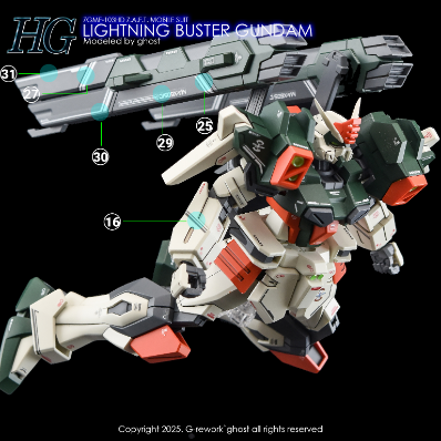 G-REWORK -HG- SEED LIGHTING BUSTER GUNDAM