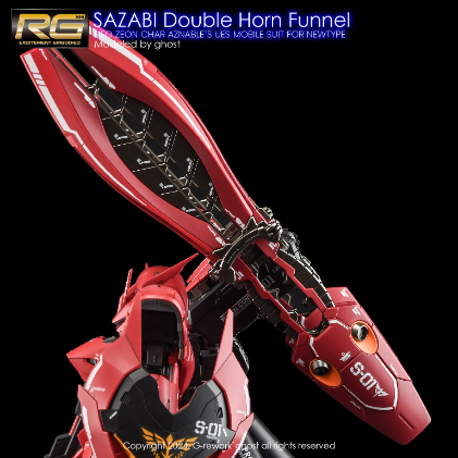 G-REWORK -RG- SAZABI DOUBLE HORN (SAZABI DECALS NOT INCLUDED)