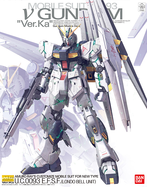 [ CAJA DAÑADA ] GUNDAM MG -163- CHAR - RX-93V GUNDAM (NU) VER KA 1/100