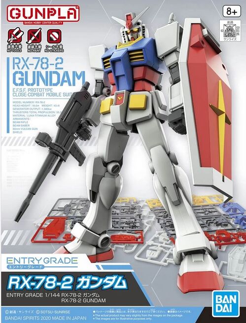 ( DAMAGED BOX ) GUNDAM EG RX-78-2 1/144