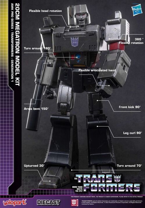 TRANSFORMERS GENERATION ONE AMK PRO SERIES 20cm MEGATRON MODEL KIT