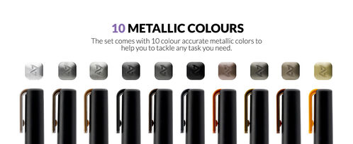 GAALHERI - METALLIC SERIES MARKER SET