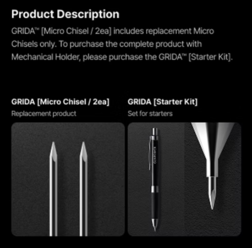 GUNPRIMER - GRIDA  [ MICRO CHISEL / 2ea ]