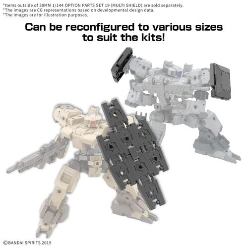 GUNDAM W-33 OPTION PARTS SET 19  MULTI SHIELD 1/144