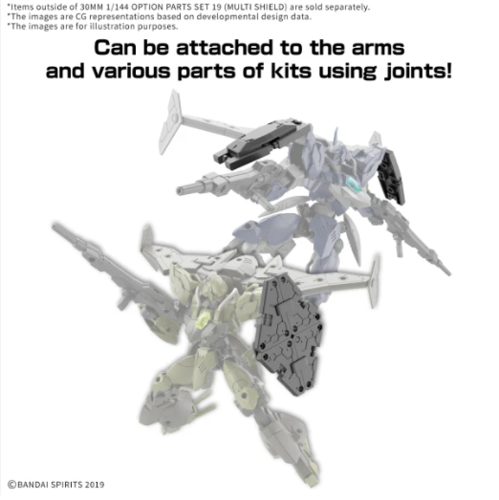 GUNDAM W-33 OPTION PARTS SET 19  MULTI SHIELD 1/144
