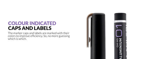 GAALHERI - METALLIC SERIES MARKER 01 - ALUMININUM - 1 UNIT