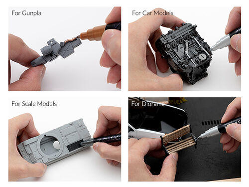 GAALHERI - METALLIC SERIES MARKER 03 - DARK STEEL - 1 UNIT