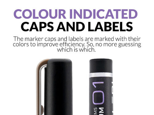 GAALHERI - METALLIC SERIES MARKER 03 - DARK STEEL - 1 UNIT