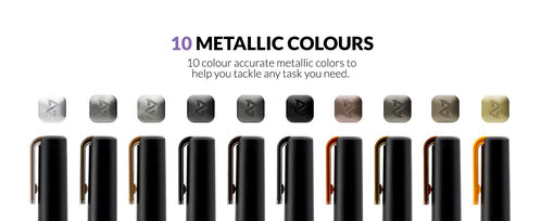 GAALHERI - METALLIC SERIES MARKER 04 - DARK IRON - 1 UNIT