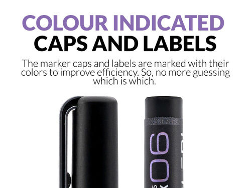 GAALHERI - METALLIC SERIES MARKER 06 - ZIRCONIUM BLACK - 1 UNIT