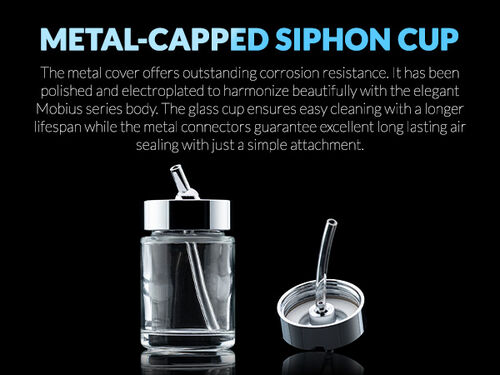 GAALHERI - AIRBRUSH PREMIUM SERIES GHPM-MOBIOUS SP 0.3 & 0.5MM SIPHON FEED DUAL ACTION